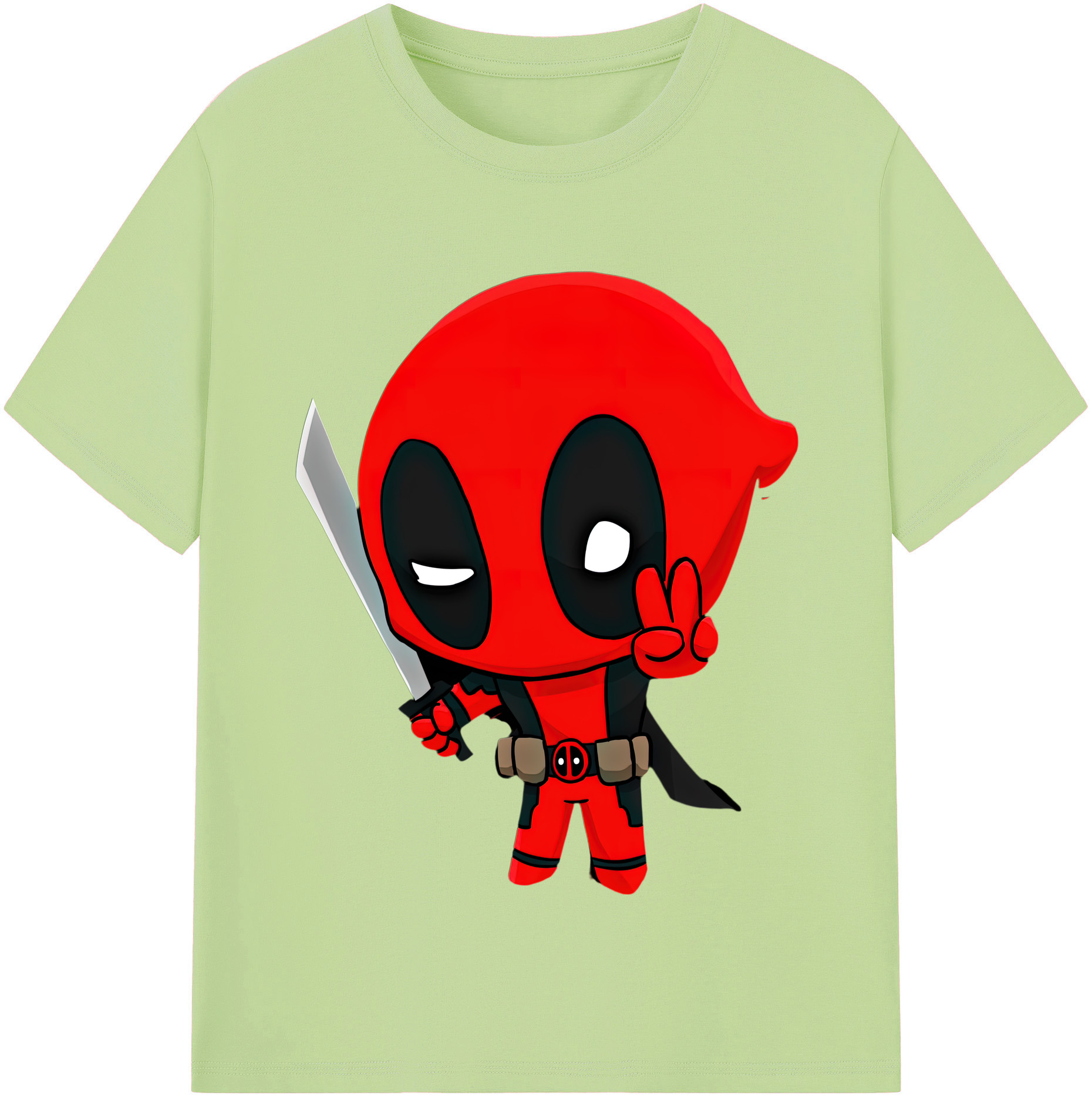 （画像用） Deadpool デッドプール 綿100％半袖Tシャツ（フロントプリント）
